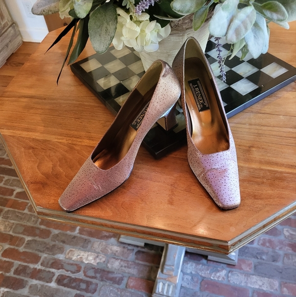 J Renée size 9N Amour-Bronze heels - Picture 1 of 6